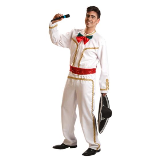 Disfraz adulto de Mariachi Blanco Disfraz adulto de Mariachi Blanco