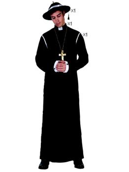 Disfraz adulto de Sacerdote Bueno.