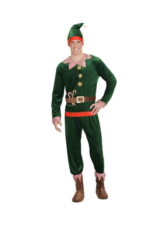 Disfraz Elfo Ayudante de Papá Noel para adulto