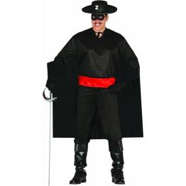 Disfraz adulto Enmascarado Zorro para hombre