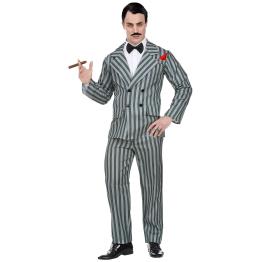 Disfraz Gomez Addams o Gangster para adulto