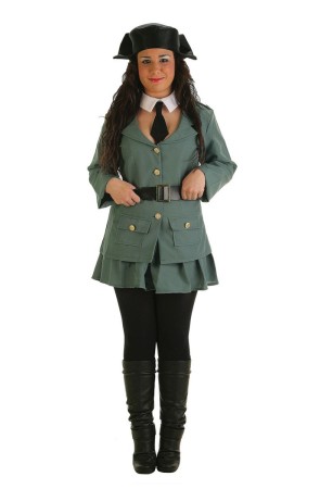 Disfraz adulto guardia civil mujer