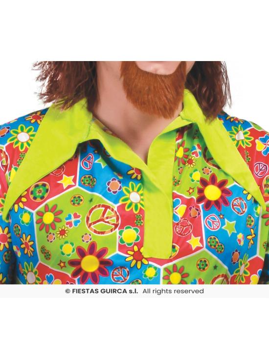 Disfraz adulto Hippie Flower Power