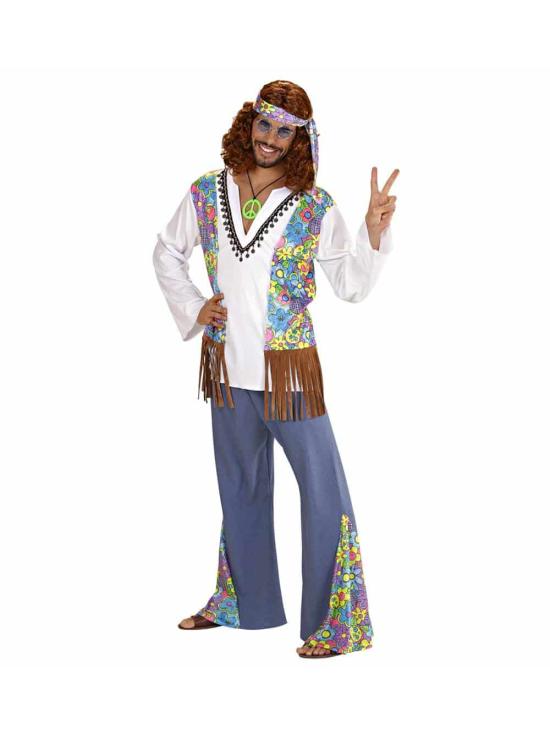 Disfraz Hippie Viva la Paz para adultos