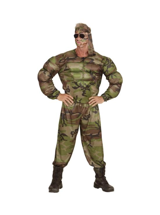 Disfraz Solldado Jhony Rambo para adulto