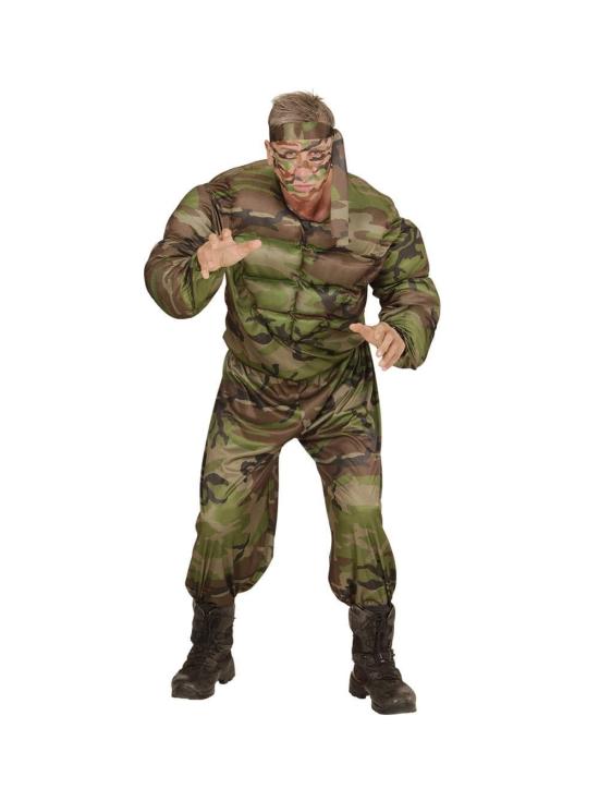 Disfraz Solldado Jhony Rambo para adulto