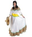 Disfraz adulto Mexicana Blanca