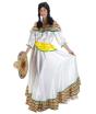 Disfraz adulto Mexicana Blanca
