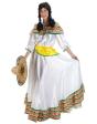 Disfraz adulto Mexicana Blanca