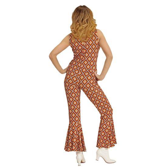Disfraz Mono Mujer Groovy años 70 Rhombus adulta Disfraz Mono Mujer Groovy años 70 Rhombus adulta