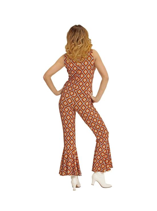 Disfraz Mono Mujer Groovy años 70 Rhombus adulta