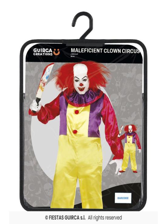 Disfraz adulto Payaso Asesino Cine.