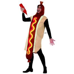 Disfraz adulto Perrito Caliente Hot Dog talla M
