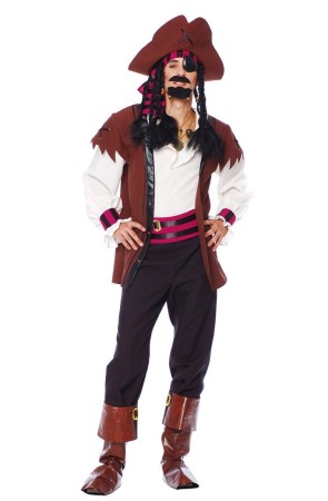 Disfraz adulto Pirata Siete Mares.