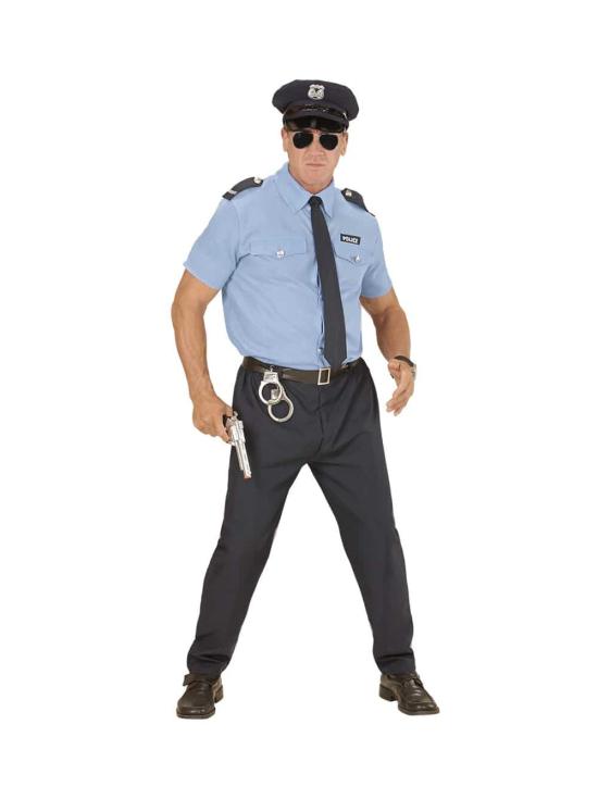 Disfraz Policía Manga Corta para Hombre