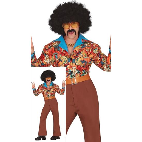 Disfraz adulto Super Rey de la Pista años 70.adulto hombre