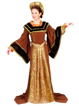 Disfraz adulto Tudor Chica Lujo