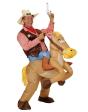 Disfraz Adulto Vaquero con Caballo Hinchable talla única