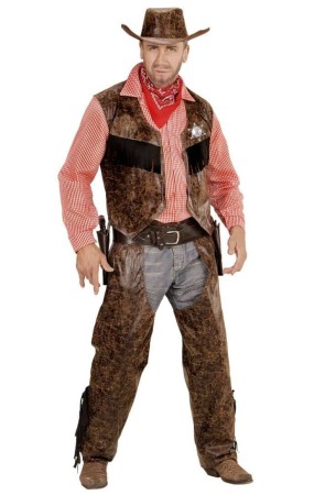 Disfraz adulto Vaquero Sheriff Lobo