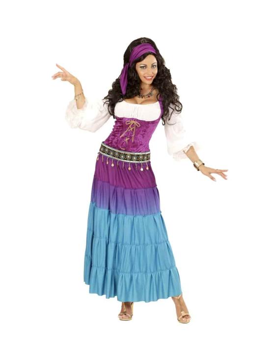 Disfraz Zíngara Esmeralda Jorobado de Notre Dame para mujer