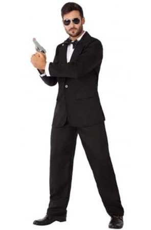 Disfraz Agente Secreto 007 James Bond talla adulto