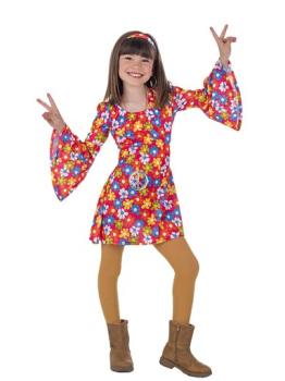 Disfraz Años 70 Flores para Niña.