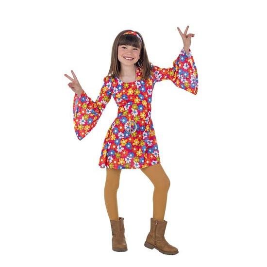 Disfraz Años 70 Flores para Niña.