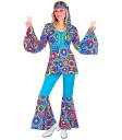 Disfraz Años 70 Groovy Azul Mujer fiesta