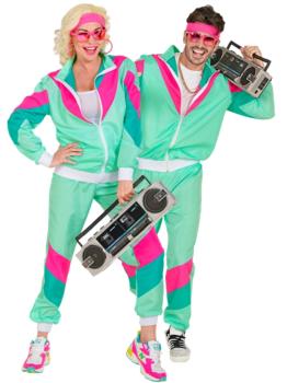 Disfraz Años 80 Chandal Verde Unisex Adultos