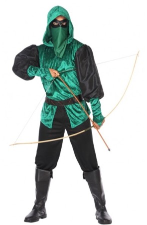 Disfraz Arquero Flecha Verde adulto
