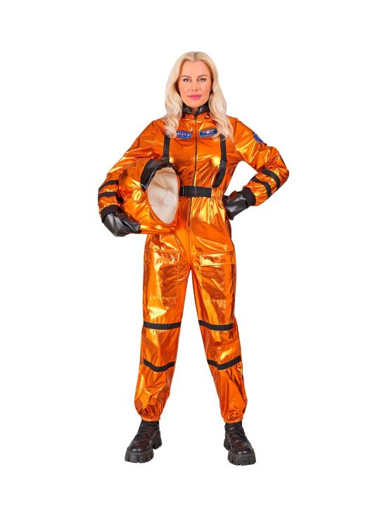 Disfraz Astonuta Misión Espacial Naranja para mujer