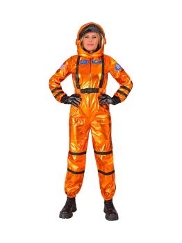 Disfraz Astonuta Misión Espacial Naranja para mujer