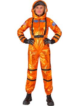 Disfraz Astonuta Misión Espacial Naranja para mujer