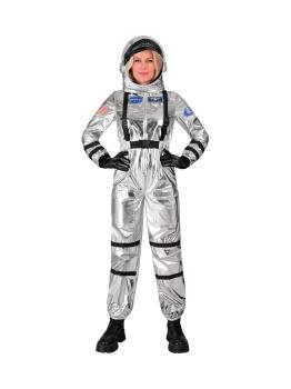 Disfraz Astonuta Misión Espacial Plata  para mujer