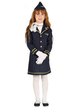 Disfraz Azafata Vuelo Comercial  niña