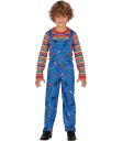 Disfraz Bad Toy Infantil - Camiseta y Peto para Niños - Disfraces de Juguete Malvado para Halloween, Carnaval y Fiestas de Disfraces - Ideal para Chicos - Azul y Multicolor