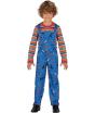Disfraz Bad Toy Infantil - Camiseta y Peto para Niños - Disfraces de Juguete Malvado para Halloween, Carnaval y Fiestas de Disfraces - Ideal para Chicos - Azul y Multicolor