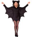 Disfraz BAT – Vestido Murciélago con Capucha y Alas para Mujer