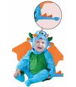 Disfraz Bebé Dragon Azul.