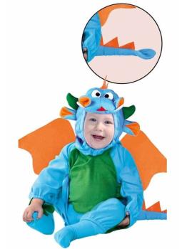 Disfraz Bebé Dragon Azul.