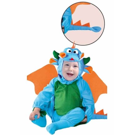 Disfraz Bebé Dragon Azul.