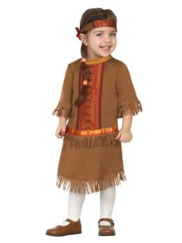 Disfraz Bebé India Sioux niña