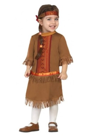 Disfraz Bebé India Sioux niña