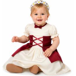 Disfraz Bebé Medieval Vestido Cintas