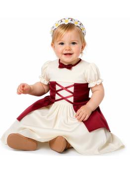Disfraz Bebé Medieval Vestido Cintas