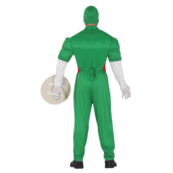 Disfraz Beer Man Verde talla Adulto