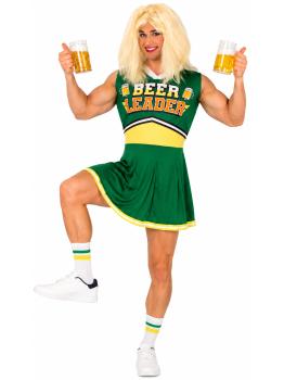 Disfraz Beerleader Adulto – Vestido para Despedidas y Fiestas de Disfraces