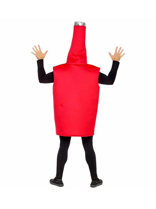 Disfraz Bote de Ketchup talla adultos