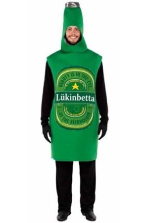Disfraz Botella de Cerveza Talla Única