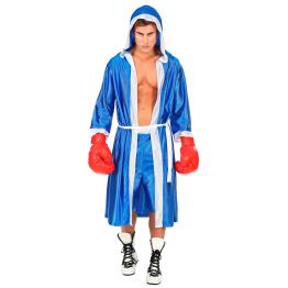 Disfraz Boxeador azul talla adulto